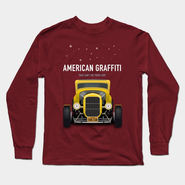 American Graffiti - Alternative Movie Poster Long Sleeve T-Shirt by MoviePosterBoy